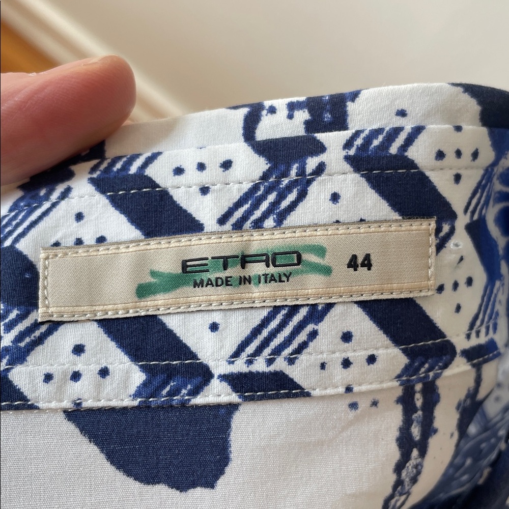 ETRO Stretch cotton button down shirt - Picture 7 of 7